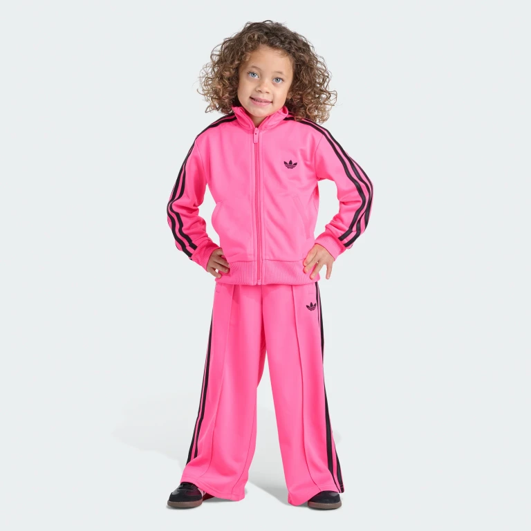 Girls' 2-Piece Long Sleeve Jacket & Wide Leg Firebird Pant Set