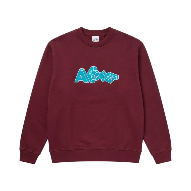 Felpa Bordeaux con Stampa Logo