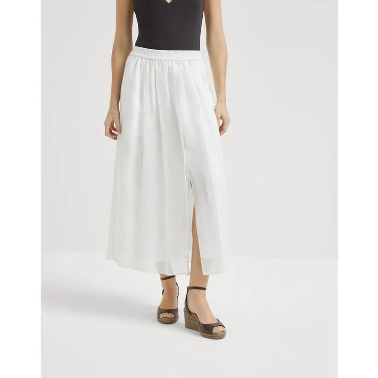 Women's White Midi Skirt