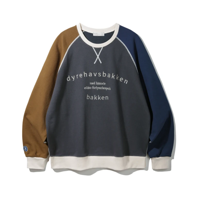 Raglan Color Match Sweatshirt BK5971_Charcoal