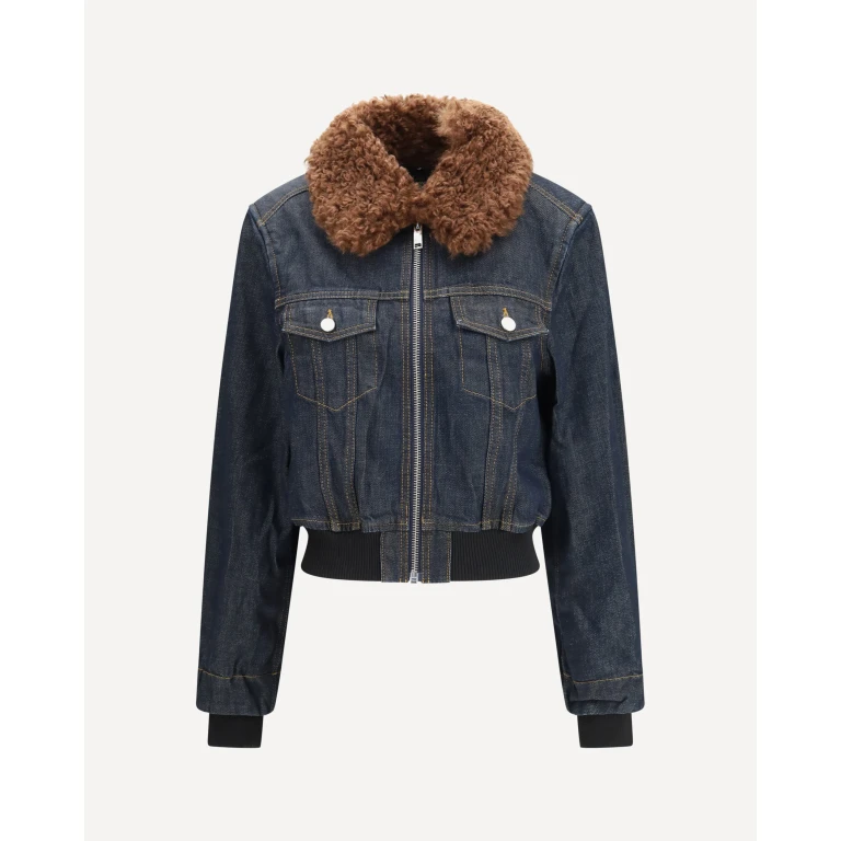 Denim Bomber Jacket Female 36