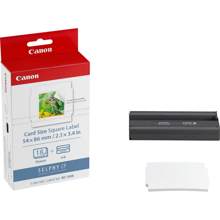 7429B001/KC-18IS Photo cartridge color + Sticker paper 54mm x 86