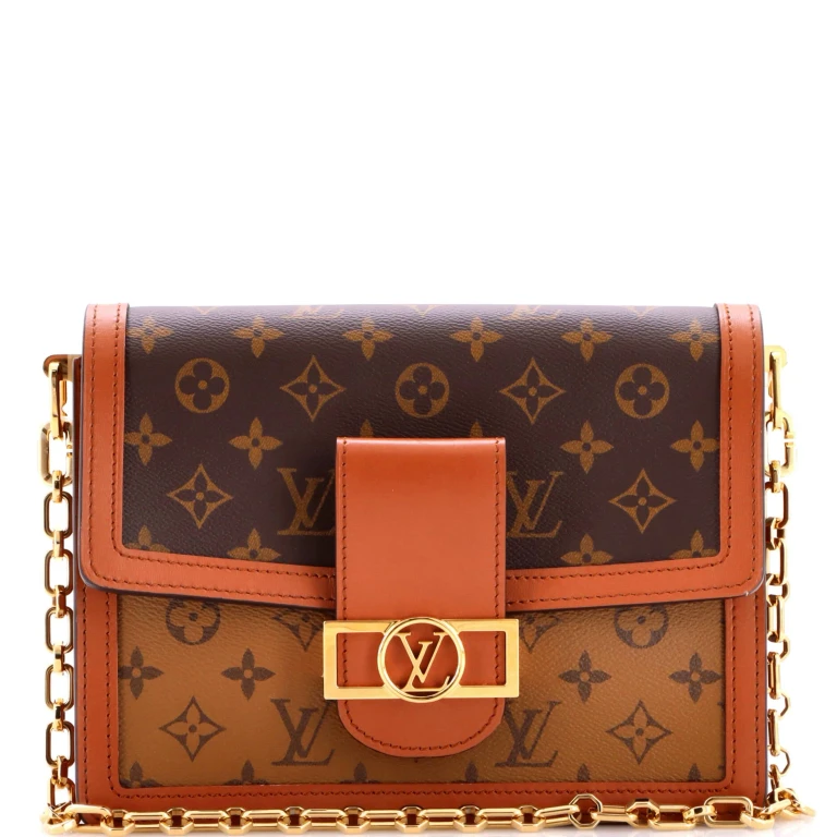 Dauphine Shoulder Bag Reverse Monogram Canvas MM