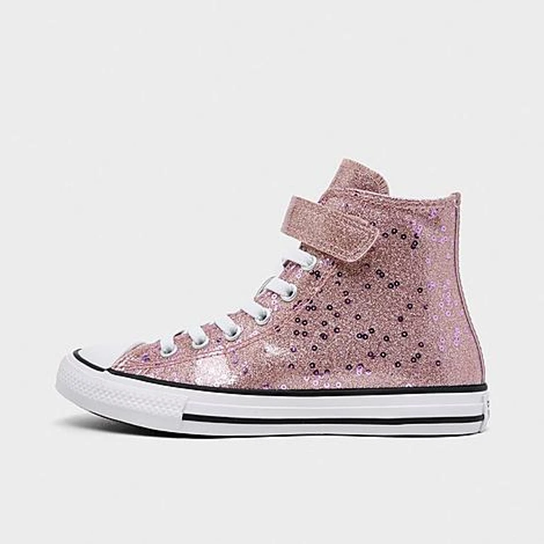 Little Kids Chuck Taylor Hi Top Casual Shoes in Petal Pit/Apricot Red/Amethyst Size: 1.0
