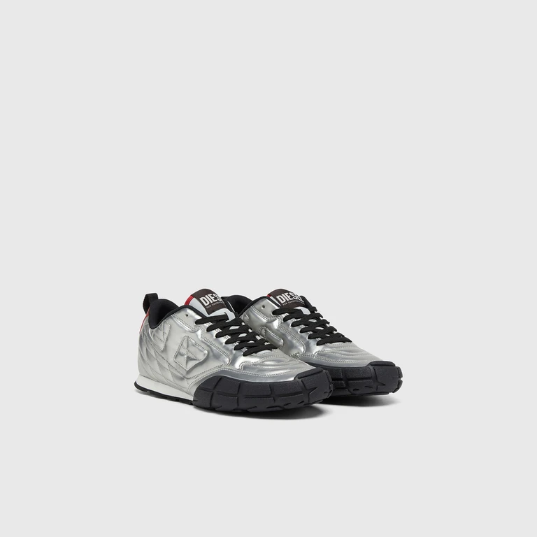 S-Pagodha-Quilted metallic sneakers - Sneakers - Woman - Silver