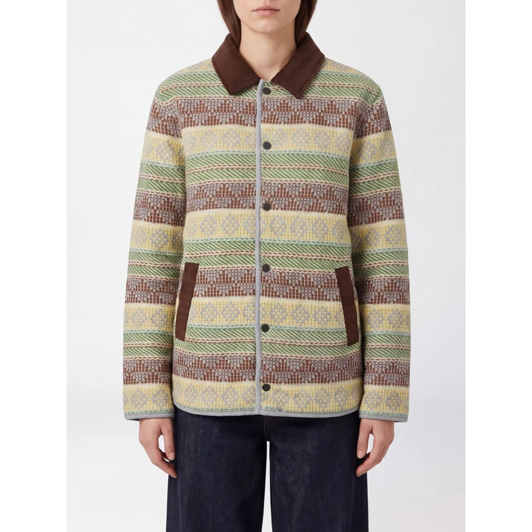Ethnic Pattern Wool and Cashmere Shirt Jacket (M36019AMCNPYCO)