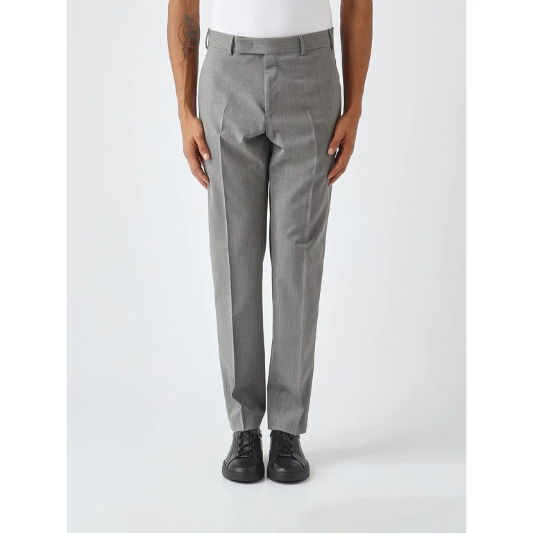 Slim Fit Mid-Rise Tailored Trousers in Stretch Virgin Wool (CORFZ1Z00FWDMA370230)