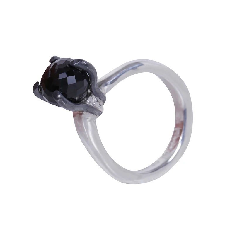 Ring Black Stone "Yoko"
