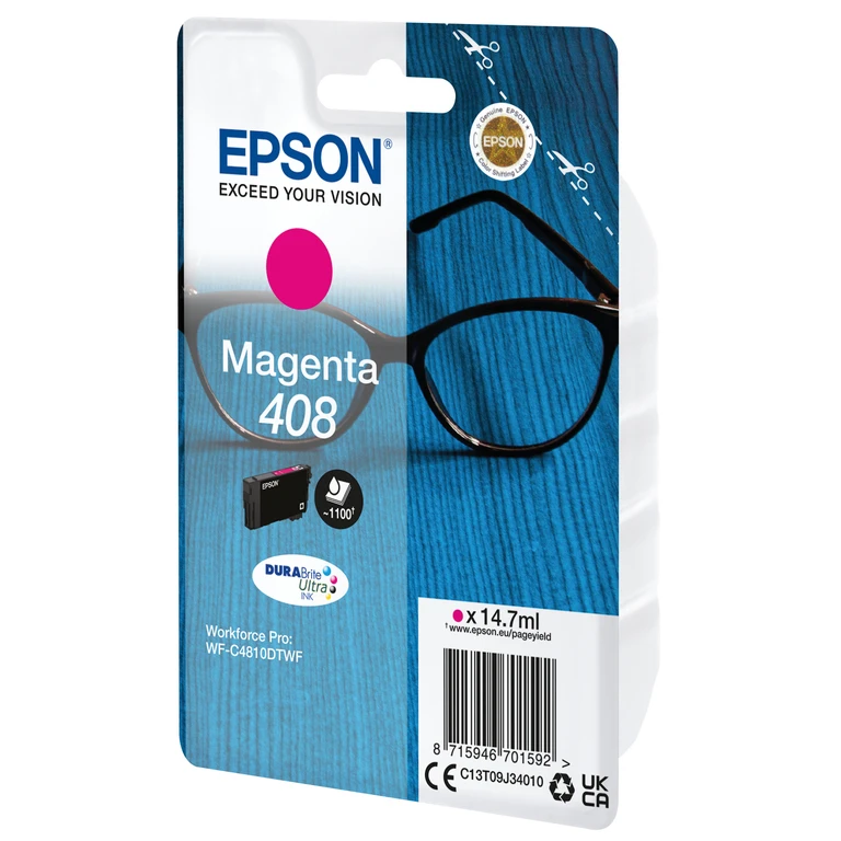 Epson C13T09J34010/408 Ink cartridge magenta. 1.1K pages ISO/IEC 24711