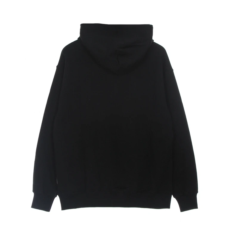 Men's Lightweight Hooded Sweatshirt Logo Flame Hoodie Black