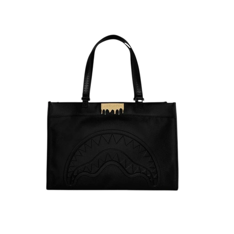 Other (zaini) unisex Sprayground - gold brick luxe tortuga tote - black