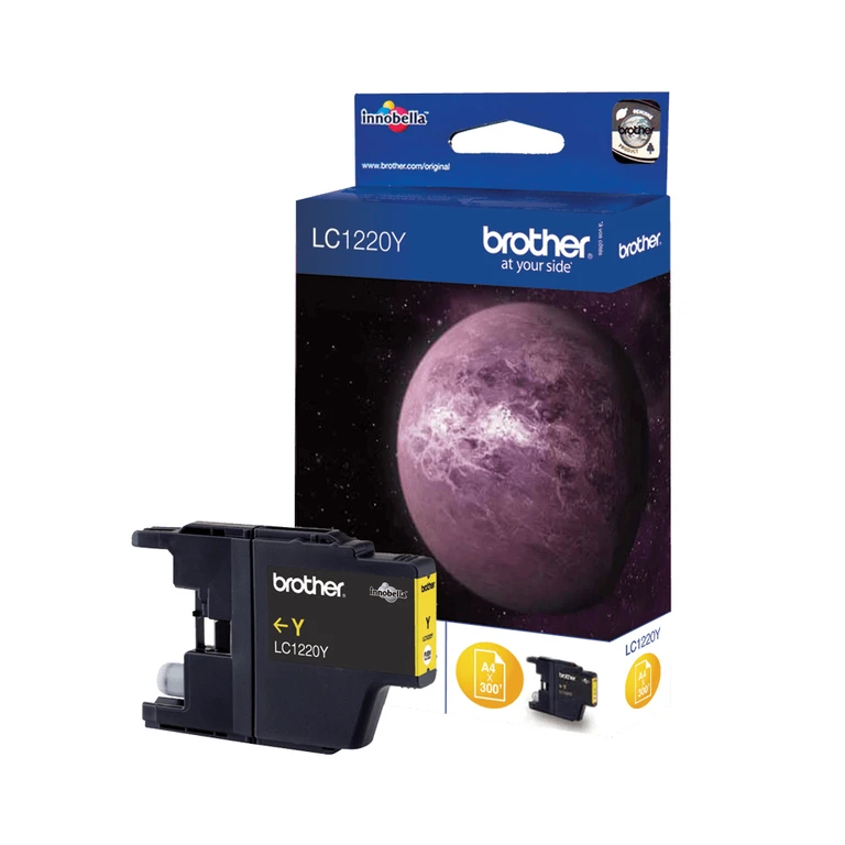 Brother LC-1220Y Ink cartridge yellow. 300 pages ISO/IEC 24711 for Bro