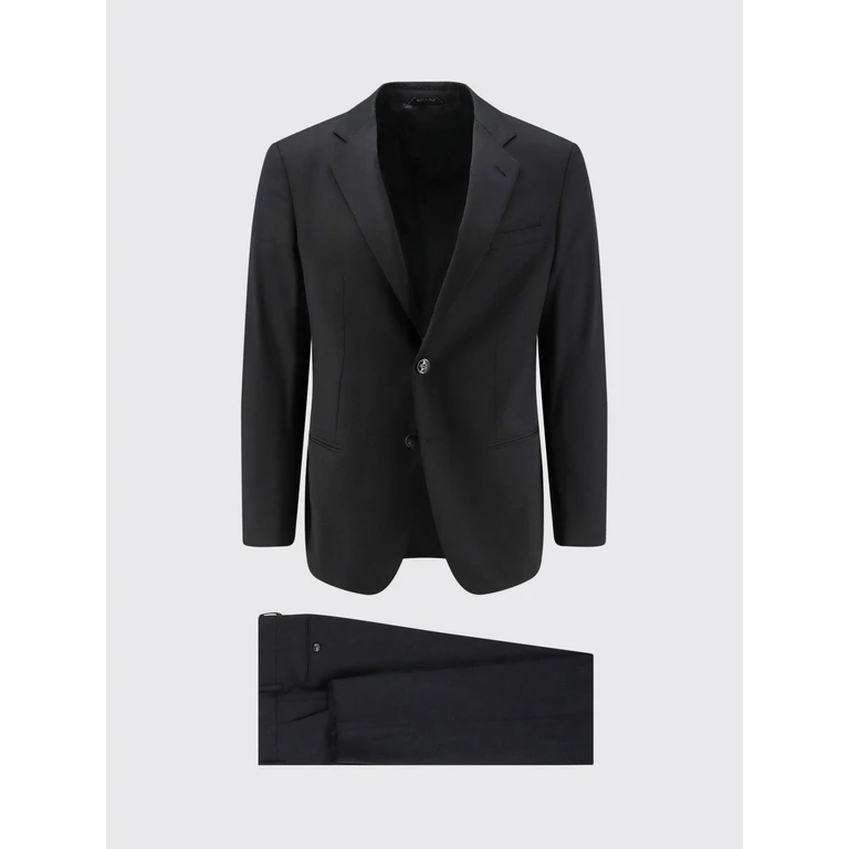 Single-Breasted Ceremony Suit in Pure Virgin Wool (GM004604TE10047UC001)