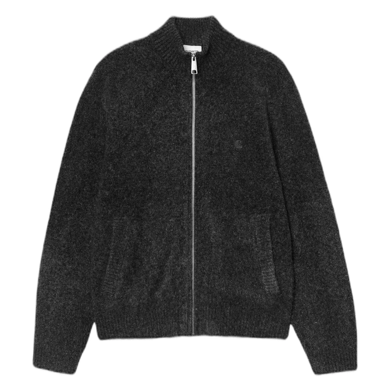 sweater Carhartt Wip curtis sweater jacket - tangled black