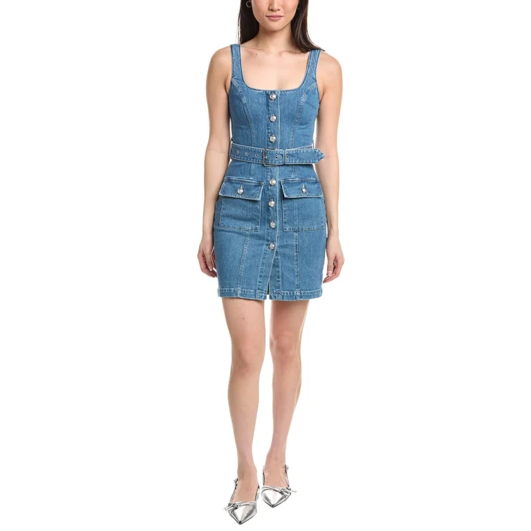 Midy Button Front Tank Dress