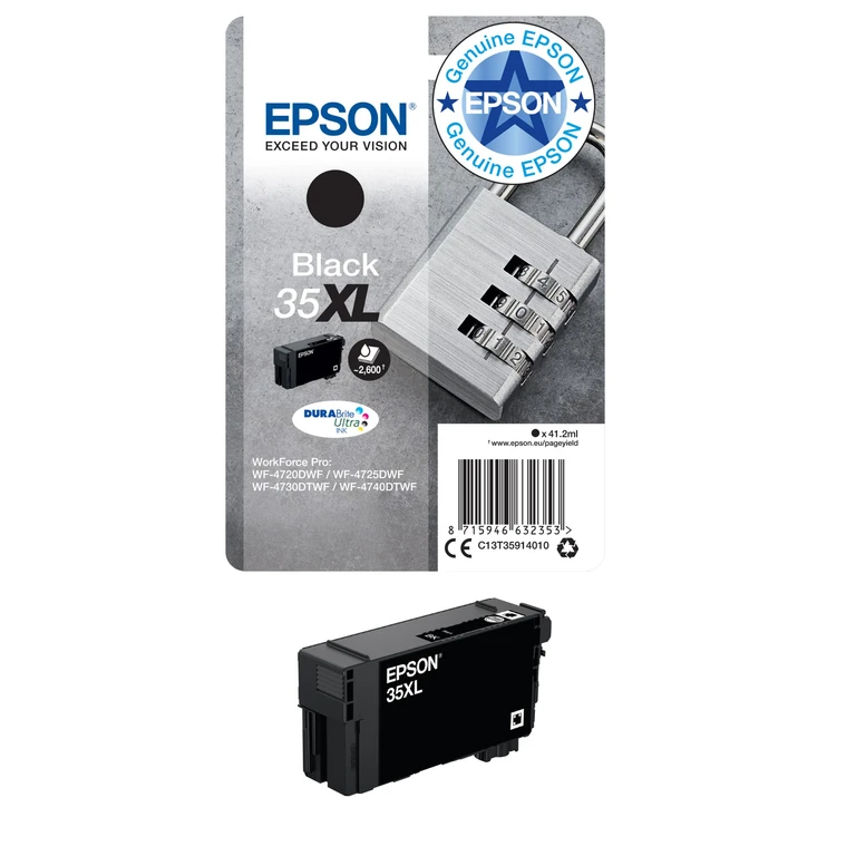 Epson C13T35914010/35XL Ink cartridge black high-capacity. 2.6K pages