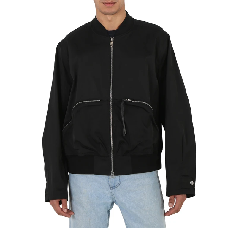 Mens Brick Shell Cotton Blend Bomber Jacket