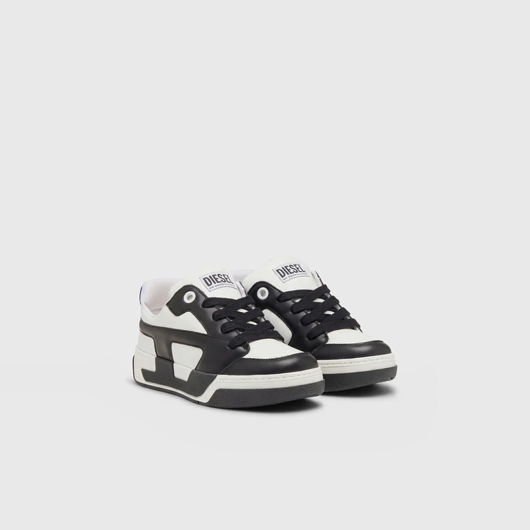 D-Ollie-Sneakers in colour-block leather - Sneakers - Man - White