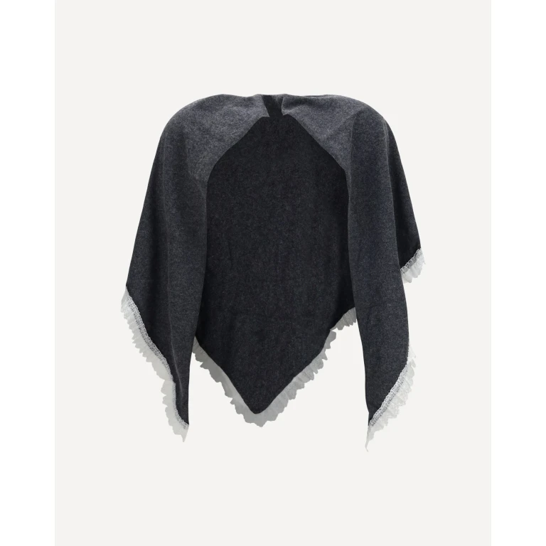 Openwork wool Cape Female UNI