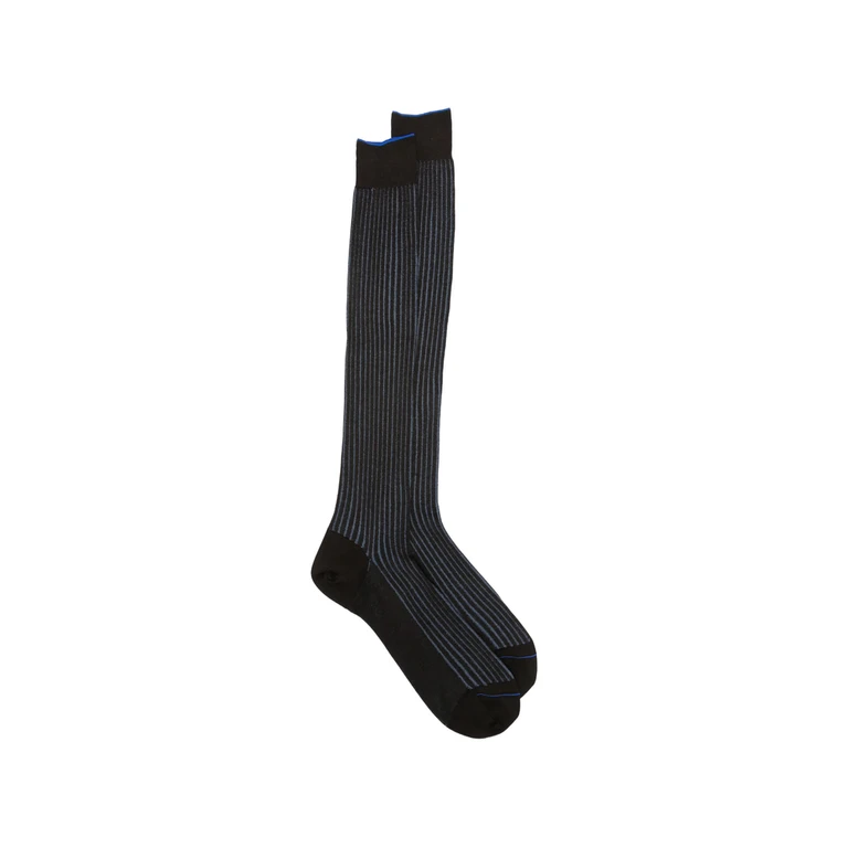 Menfi Long Pinstripe-pattern Socks