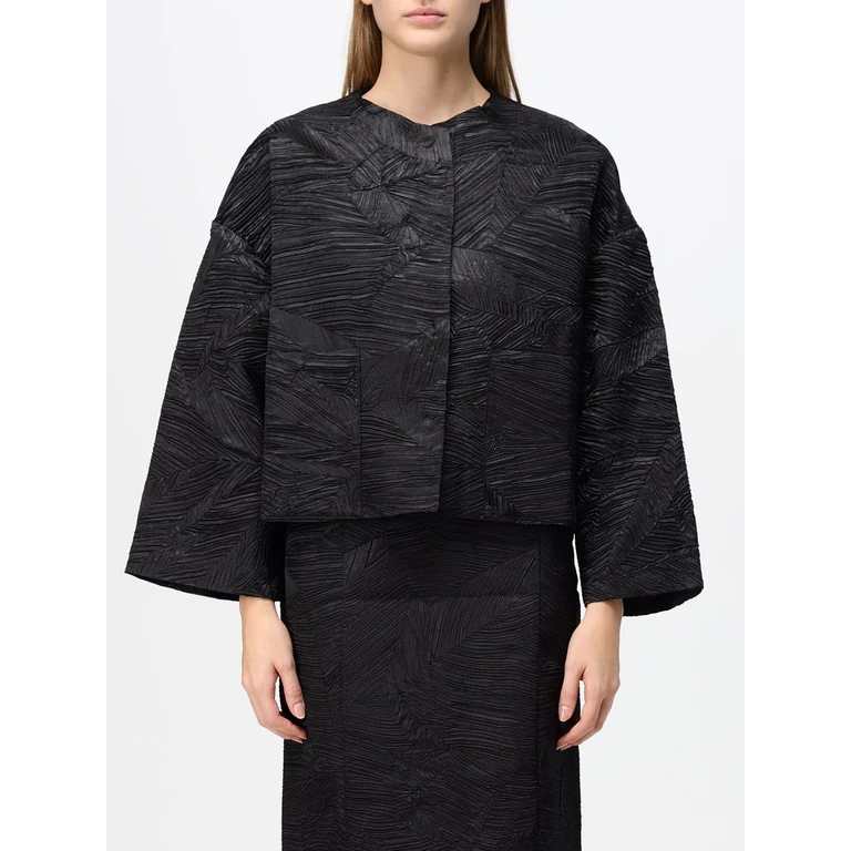 Chaqueta corta plisada Meimeij