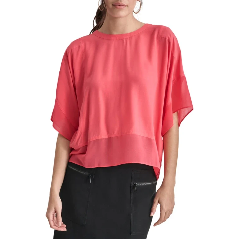 Silky Mix Media Dress