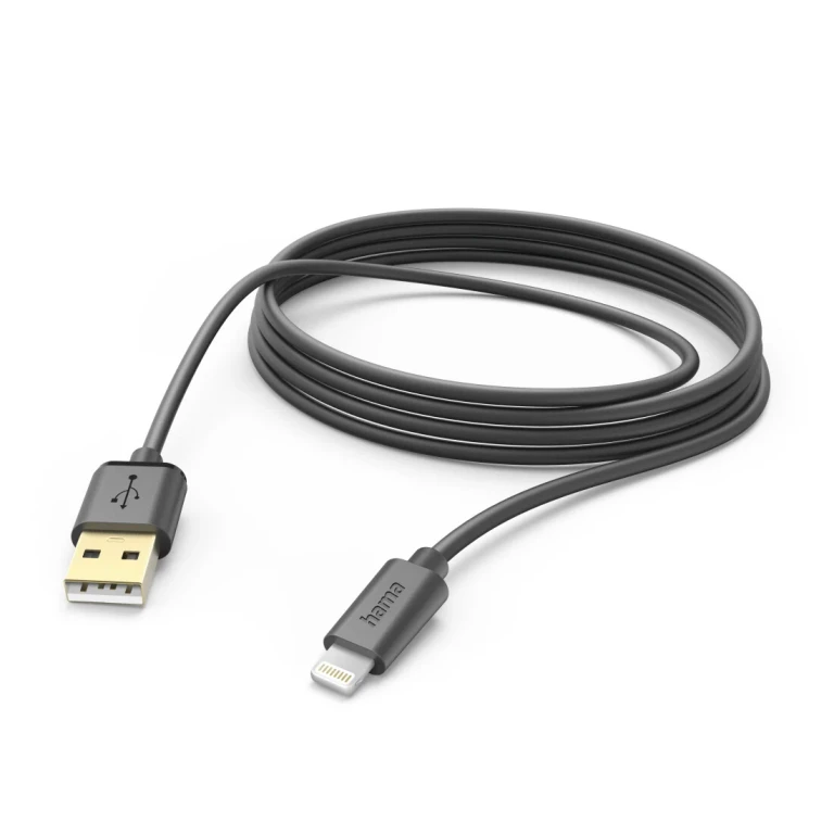 00201582 lightning cable 3 m Black