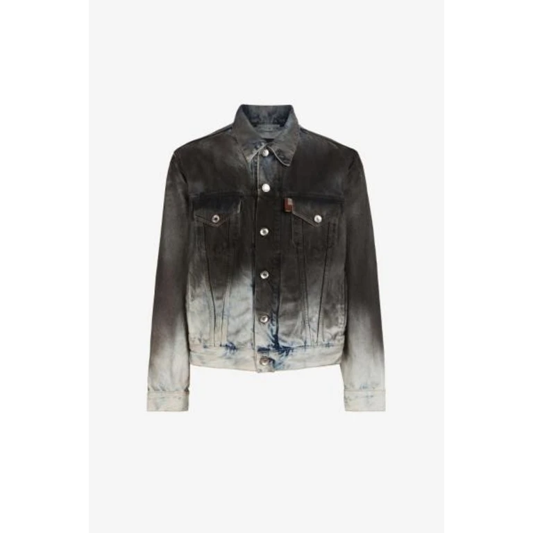 Gradient Denim Trucker Jacket