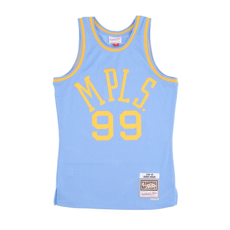 Men's Basketball Tank Top Nba Dark Jersey Hardwood Classics No 99 George Mikan 1948-49 Minlak
