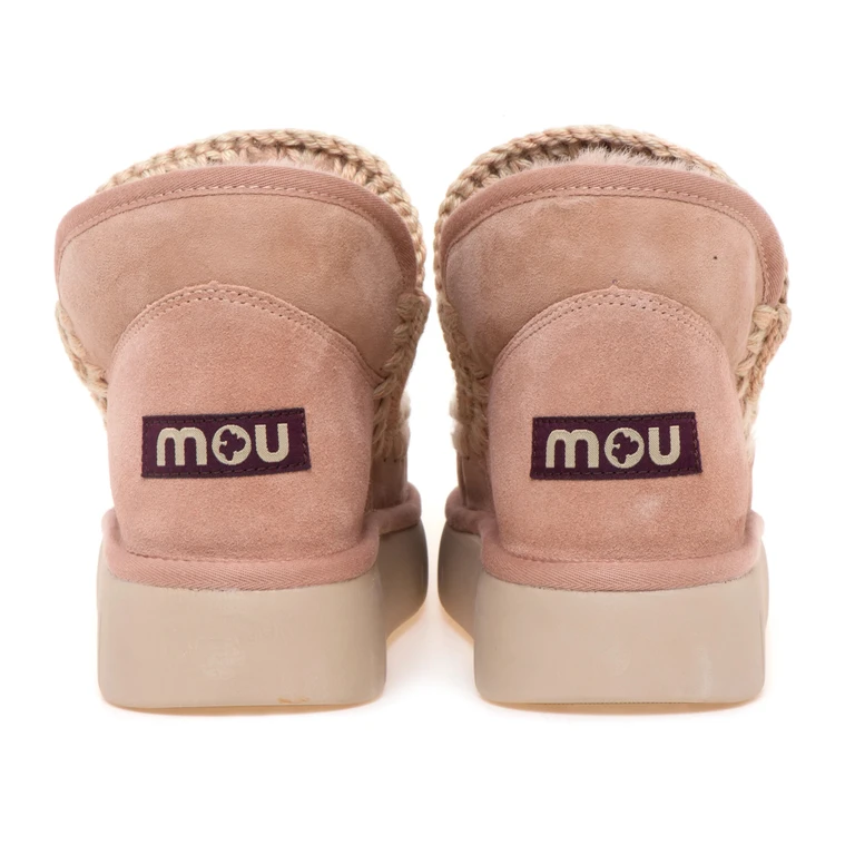 Eskimo Bounce Stivaletti Donna Carne in Montone con Platform