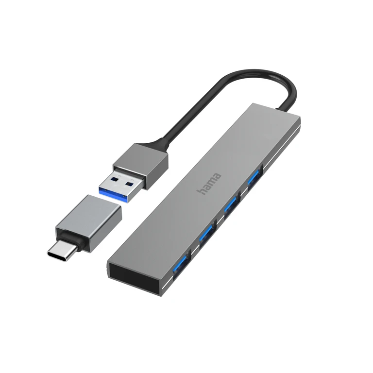 00200141 interface hub USB 3.2 Gen 1 (3.1 Gen 1) Type-A 5000 Mbit/s Grey