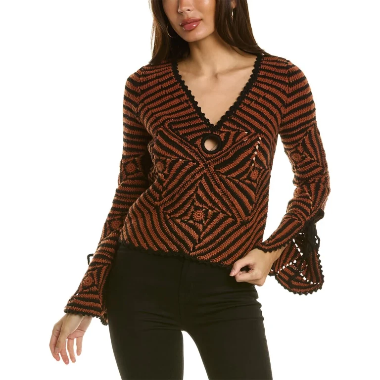 Gretel Crochet Wool Sweater
