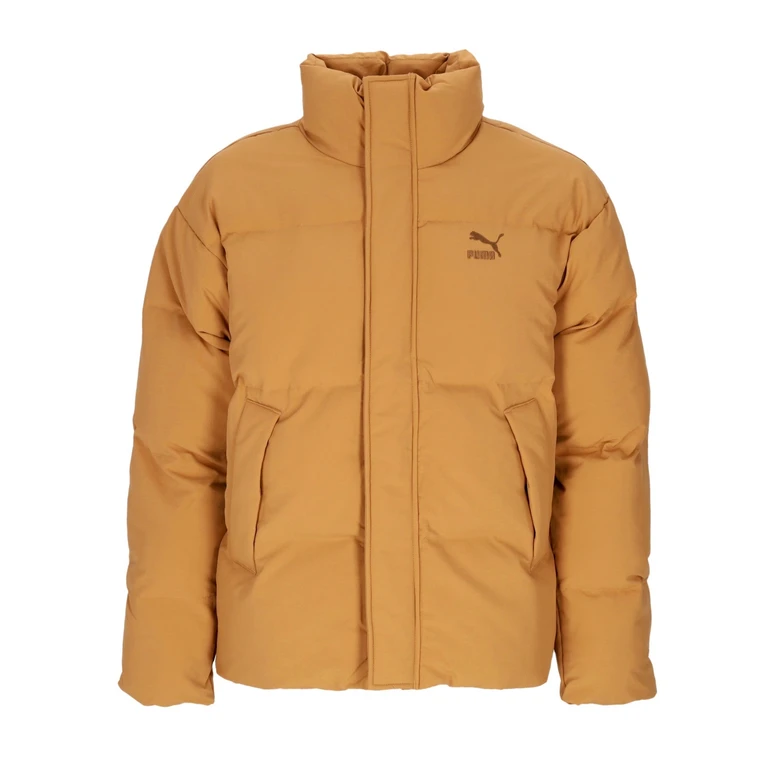 Men's Classic Oversized Polyball Puffer Desert Tan Down Jacket