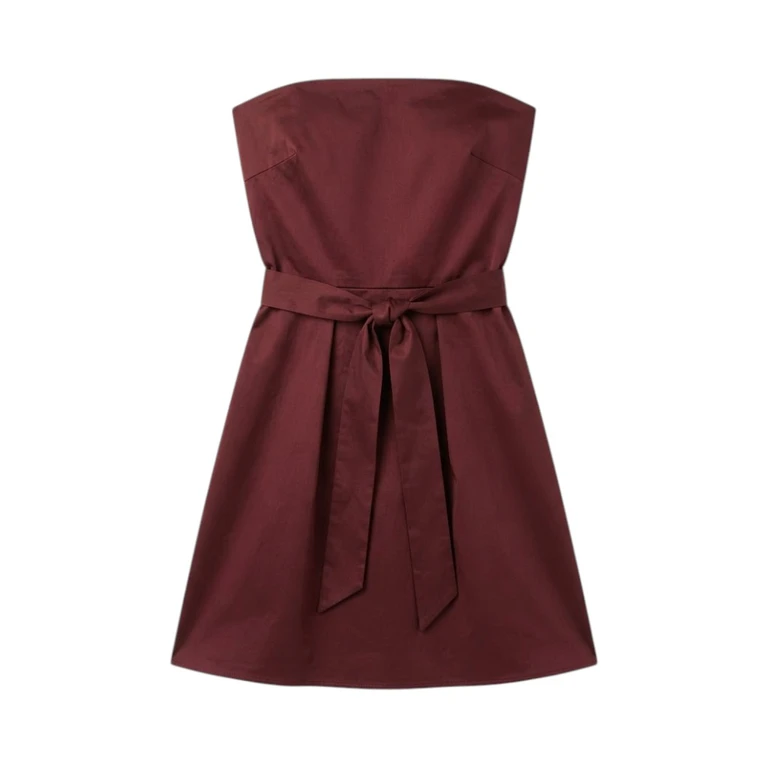 Gonna Donna in Burgundy con Cintura