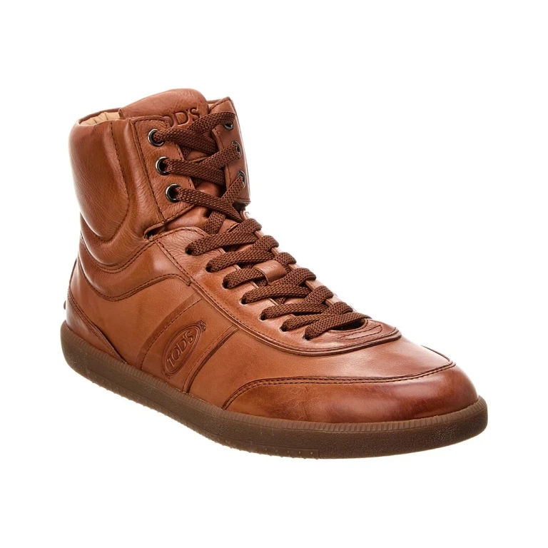 Tods Leather High-Top Sneaker