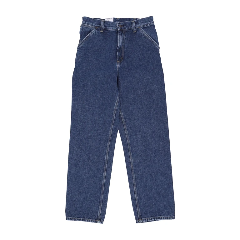 Men's Jeans Single Knee Pant Blue Stone Washed