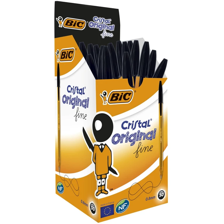 BIC 872731 ballpoint pen Black Stick ballpoint pen Fine 50 pc(s)