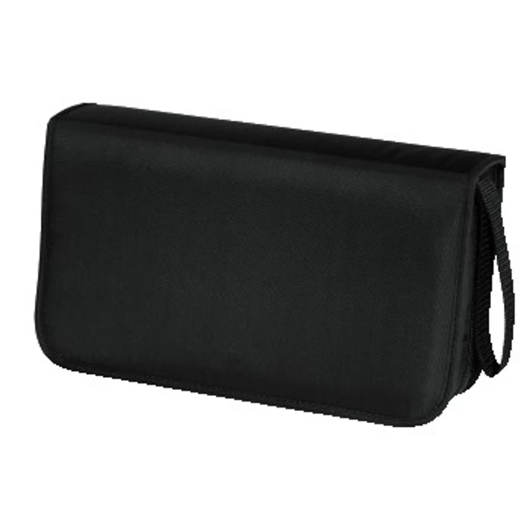 CD Wallet Nylon 80, black 80 discs