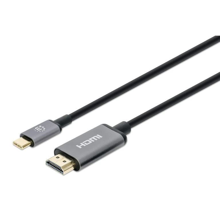 Manhattan USB-C to HDMI Cable, 4K@60Hz, 2m, Black, Three Year Warranty, Equivalent to CDP2HD2MBNL