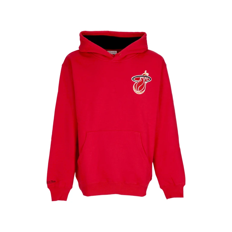 Men's Hoodie Nba Premium Fleece Vintage Logo Hoodie Dwyane Wade Miahea Scarlet