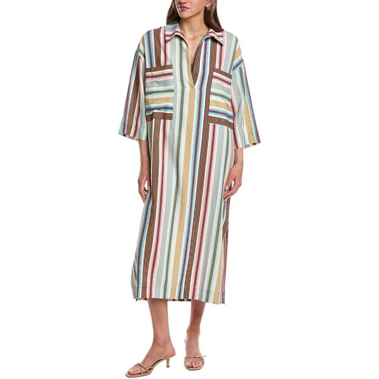 Mary Stripe Kaftan