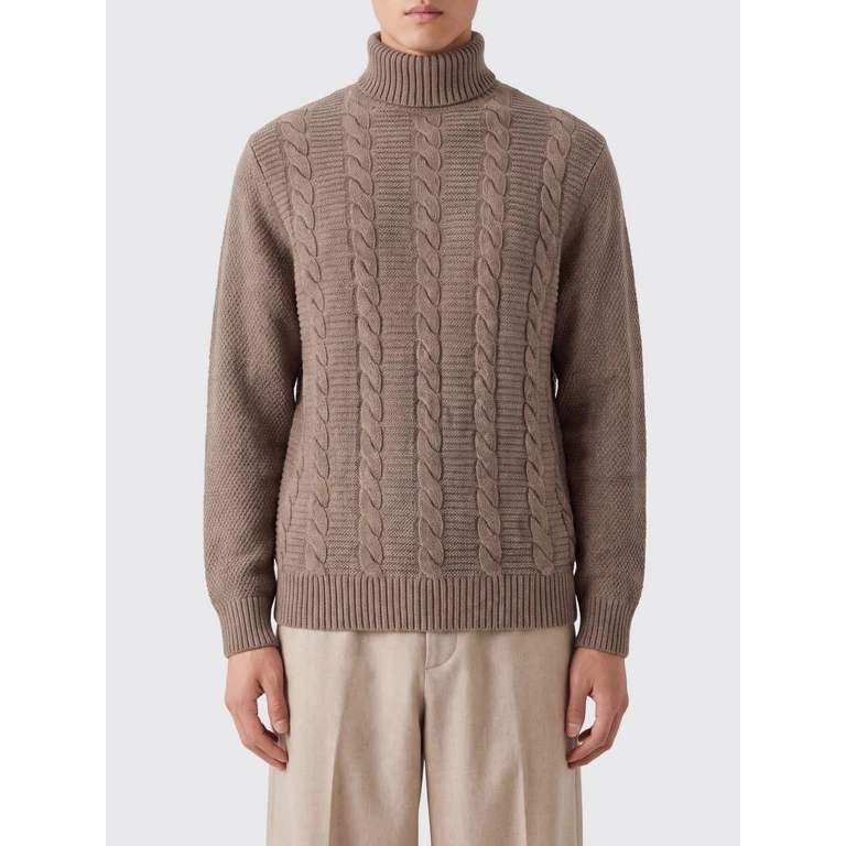 Staplecross Pure Wool Tricot Roll Neck with Ribbed Trims (MKN1760ST51)