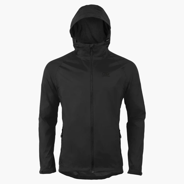 Men's Stow & Go Pack Away Waterproof Jacket | Black