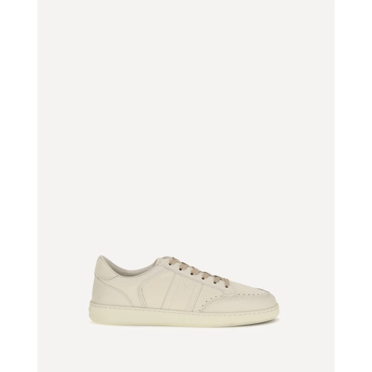 Leather Sneakers with logo Male 6