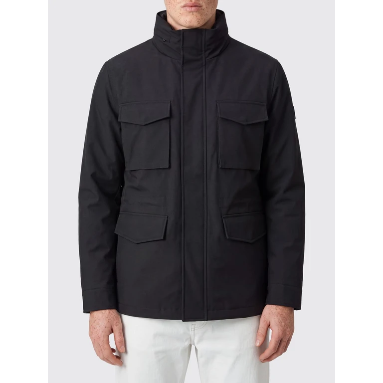 Polyester Utility Parka with High Neck and Flap Pockets (FENDERPARMA845)
