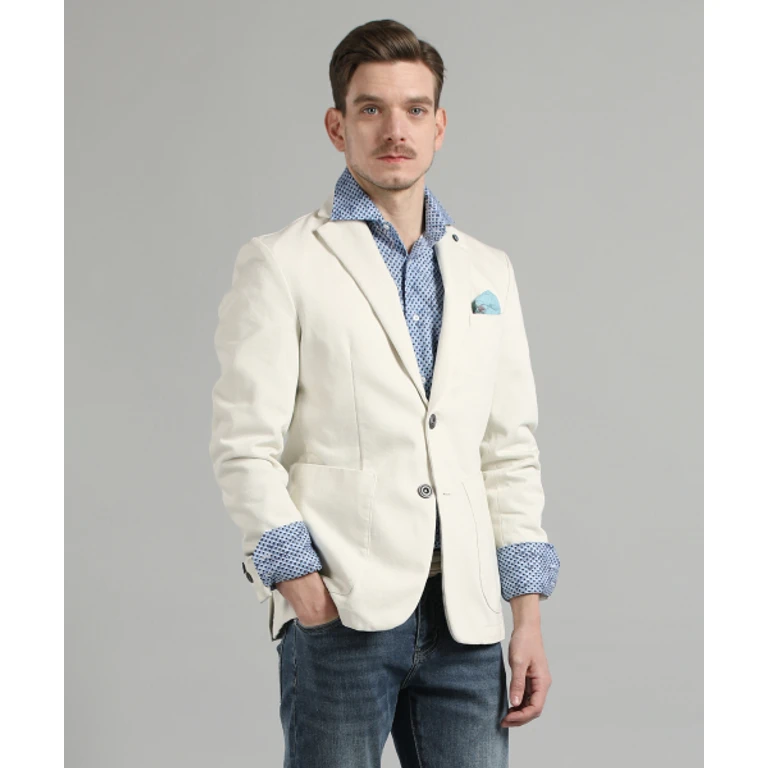 Ivory Denim Jacket