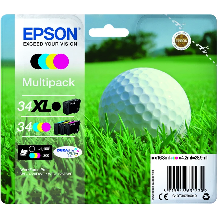 C13T34794010/34XL Ink cartridge multi pack Bk.C.M.Y high-capacit