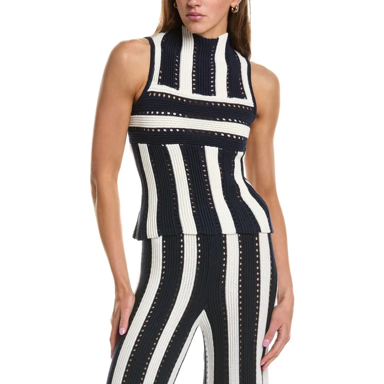 Knit Stripe Wool-Blend Tank