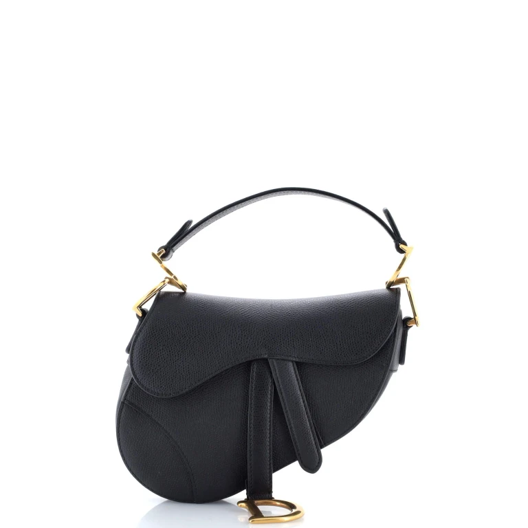 Saddle Handbag Leather Mini