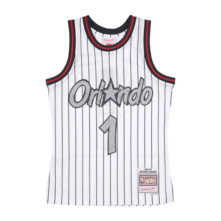 Men's Basketball Tank Top Nba Cracked Cement Swingman Jersey Hardwood Classics No 1 Penny Hardaway Orlmag White
